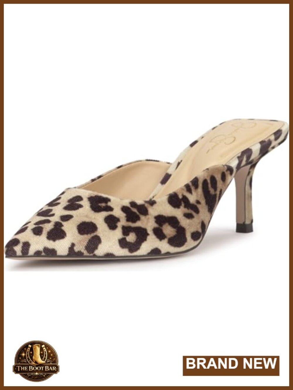 Jessica Simpson Belvaen Pointed Toe Stiletto Mule Slip-On Heeled Sandal